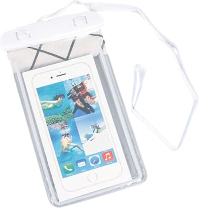 Livano Waterdichte Telefoonhoesjes - Waterdicht Telefoonzakje - Waterproof Festival Opbergtasje - Documententasje - Waterbestendig - Wit