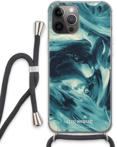 Case Company® - Hoesje met koord geschikt voor iPhone 13 Pro Max hoesje met Koord - Dreaming About Whales - Telefoonhoesje met Zwart Koord - Bescherming aan alle Kanten en Over de Schermrand