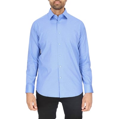 Scotch & Soda Dress Shirt Blue Maat: 38 | Zakelijke Overhemden Outlet | Heren | Blauw