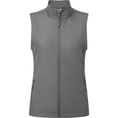 Premier Dames/Dames Windchecker Gerecycled Printbaar Gilet (Donkergrijs)