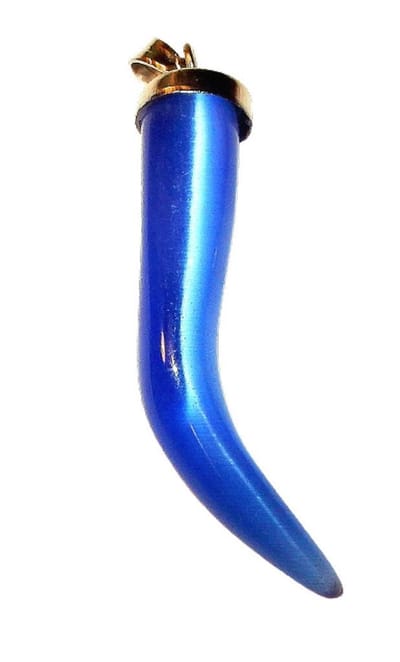 Tand Hanger van Kattenoog Blauw
