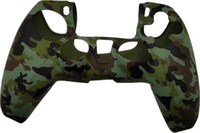 KELERINO. Hoesje geschikt voor Playstation 5 Controller - Camouflage Groen