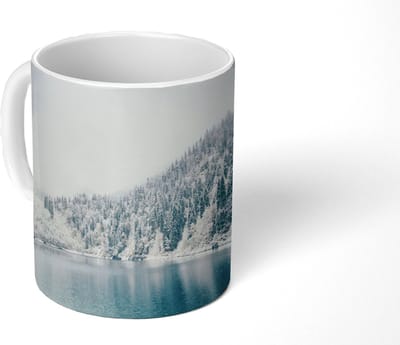 Mok - Koffiemok - Winter - Water - Sneeuw - Mokken - 350 ML - Beker - Koffiemokken - Theemok