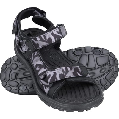Mountain Warehouse Heren Crete Camo Sandalen (Donkergrijs)