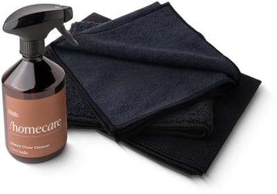 Fibb® Microvezel Raamdoeken Set met Glasreiniger Spray – Ramen Wassen Zonder Strepen – Glasdoeken Pluisvrij & Krasvrij
