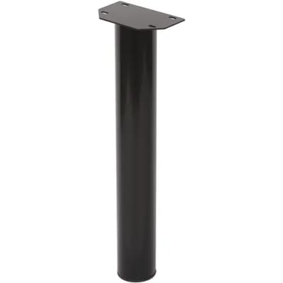 Duraline Meubelpoot Rond Staal 6x42cm Zwart