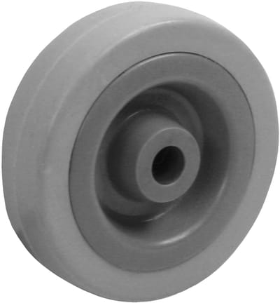 Domino® Zwenkwielen 50 mm Grijs - Maximale Belasting 35kg - Rubberen Wiele - Reservewielen Meubelroller Meubelwielen Wieltjes Zwaarlastwiele Trolleywielen