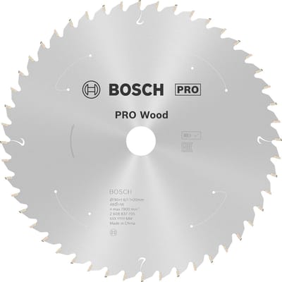 Bosch PRO Wood snoerloos zaagblad voor cirkelzagen 190 x 1,6 x 20 mm - 2608837705