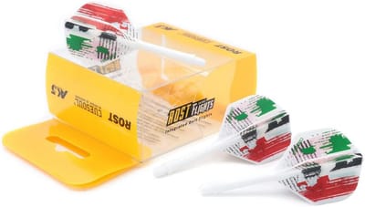 Dartpijlen Shaft en Flights Set Medium - Geïntegreerd Systeem - Standaard Vorm - Mooi Patroon - 3 Stuks