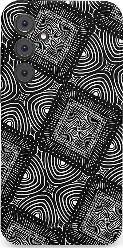 Casetastic Hoesje Geschikt voor Samsung A35 - Stijlvolle Beschermende Duo-layer Case - Ceramica