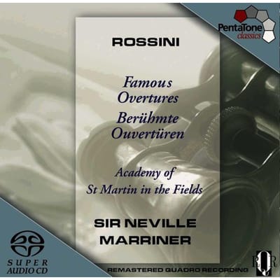 CD GIOACCHINO ROSSINI - THE ACADEMY OF - Beroemde Ouverture PTC5186106 PentaTone klasse 2002 Duitsland Klassiek Gebruikt gray