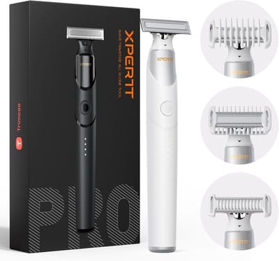 Waterdichte Lichaamshaartrimmer voor Mannen - Pijnloos Scheren en Trimmen Intieme Zones