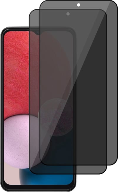 Privacy Screenprotector geschikt voor Samsung Galaxy A13 4G - Volledig Dekkende Gehard Glas Tempered Glass - 2 Stuks