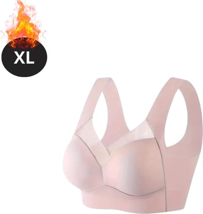 Bovista BH Zonder Beugel - Zonder Bandjes - Push-up Bh's - Comfort Beha - Comfortabel - Sterk - Dames - Roze - Maat XL