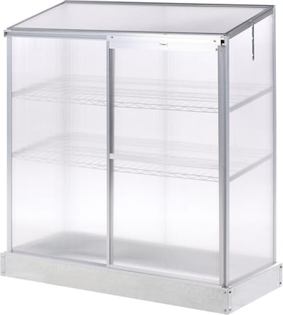 BELIANI LECCE - Balkonkas - Zilver - Polycarbonaat
