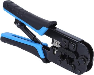 Netwerktang - Krimptang - Kabels Aansluiten - 3-in-1 Functie - 190 mm - Grijs