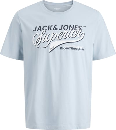 Jack & Jones T-shirt Jjelogo Tee Ss O-neck 2 Col Ss26 Sn 12288016 Celeial Blue Mannen Maat - L