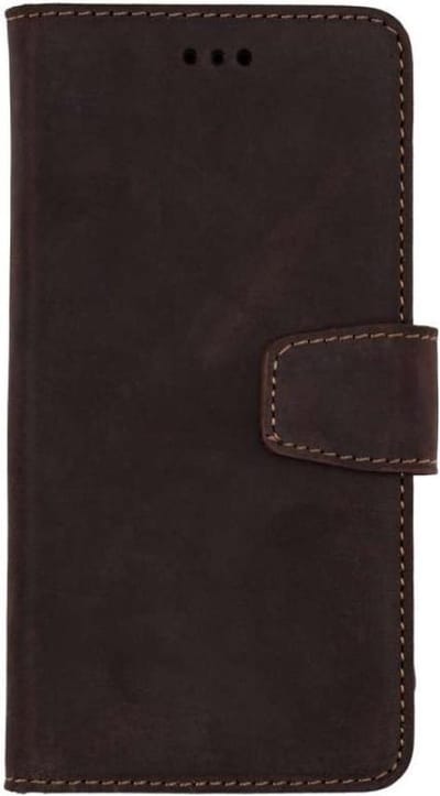 HB Hoesje Geschikt voor Samsung Galaxy S10E - Donker - Bruin - Handgemaakt - Luxe Book Case - Portemonnee Hoes met Kaartvakken