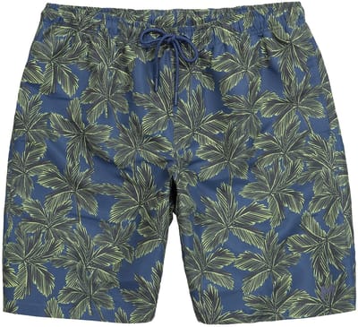 Men Plus - Heren - zwemshort Buik-Fit all-over print 3 zakken tot 8XL - Nachtblauw - Maat 3XL