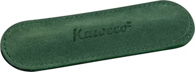 Kaweco - etui - Velours pouch ECO Sport - Green - with print - 1 pen - Let op: afwijkend formaat, dit etui is uitsluitend bestemd voor de Kaweco Sport (kleiner formaat pen).