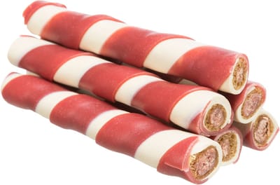 Eigen merk 20 kauwrollen - gevuld - eend - hondensnack
