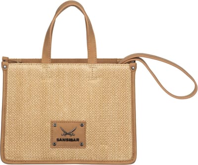 Sansibar Handtas Schoudertas Mini Tote Bag Sand Lichtbruin