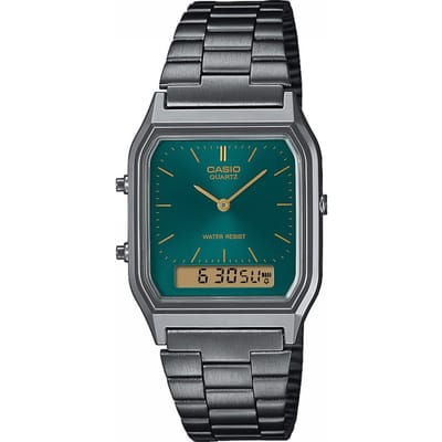 Casio Casio Collection Vintage AQ-230EGG-3AEF Horloge - Staal - Grijs - Ø 33.5 mm