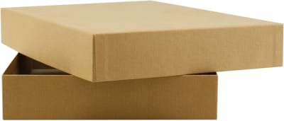 Geschenkdozen met deksel - Opbergdozen Kraftpapier - Decoratief Orde Scheppen - Stevig Grijs Karton