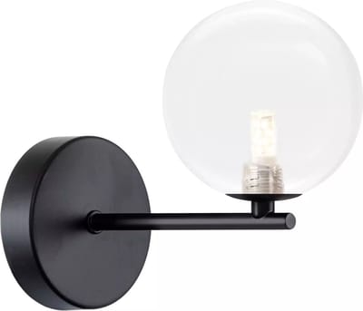 TooLight Zwarte wandlamp - metaal en glas - G9 fitting - modern design