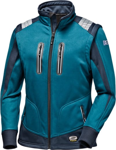 SIR SAFETY STARFLEX Softshell Werkjas DAMES Veiligheidsjas Blauw - Ademend - Waterafstotend - Reflecterend