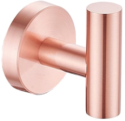 Handdoekhaak mat rosé goud