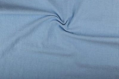 Linnen stof - Blauw - Gewassen - 10 meter