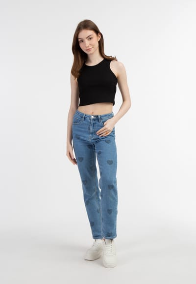 Mymo Tanktop Dames zwart