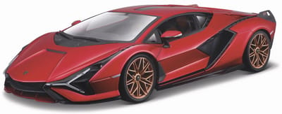 Bburago Lamborghini Sian - Modelauto - Schaal 1:24 - Rood Metalic