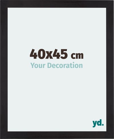 Your Decoration - Fotolijst 40x45 cm - MDF - Zwart Houtnerf - Mura
