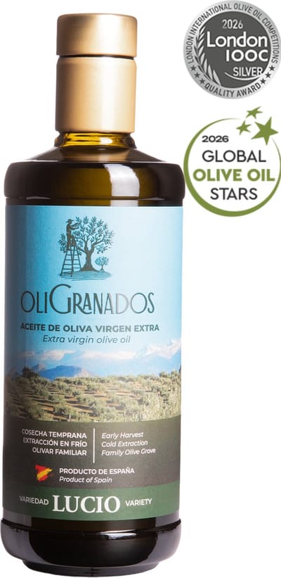 NIEUWE OOGST Okt 2025 – Extra Vierge Olijfolie van Onze Onze Familie Olijfboomgaard, Vroege Oogst, Koude Extractie, Lucio-Variëteit, 500mL – Spaanse Olijfolie