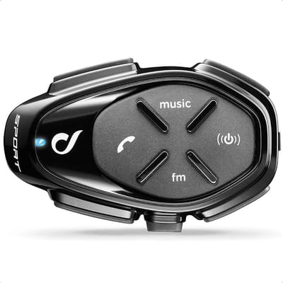 Bluetooth Helmintercom voor Motorrijders - Communicatie tot 4 personen, 1 km Bereik, 20 Uur Accuduur, Waterdicht