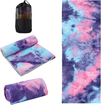 Yoga Handdoek voor Hot Yoga en Pilates - Antislip Microvezel Sporthanddoek met Draagtas, Ideaal voor Fitness en Yoga Accessoires voor Vrouwen