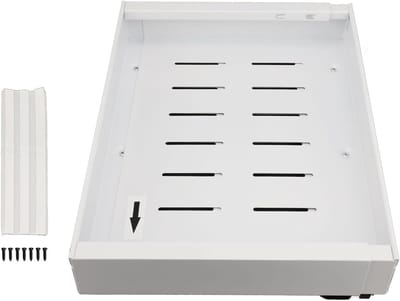 Uittrekbare Kast Organizer - Uitschuiflade Keuken - Keuken Opbergen - Verstelbare Breedte - 42 cm Diep - Zwart