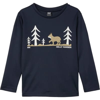 Helly Hansen Tech Graphic K T-shirt Met Lange Mouwen Blauw 6 Years Jongen