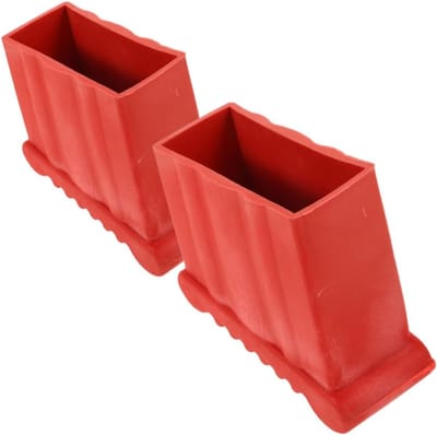 Rubberen Ladder Voeten - Ladder Stabilisatoren - Vloeren Beschermen - Eenvoudige Installatie - 2 stuks - Rood