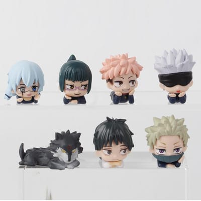 7 stuks/set Jujutsu Kaisen Satoru Gojo Itadori Yuji Megumi Kugisaki Sukuna Geto Suguru Anime Figuur Speelgoed Schattige Poppen Verzameling Model No Box gray