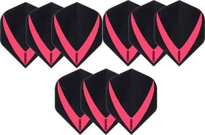 Darts Set 3 sets (9 stuks) Super Sterke - Rood - Vista-X - flights - darts flights
