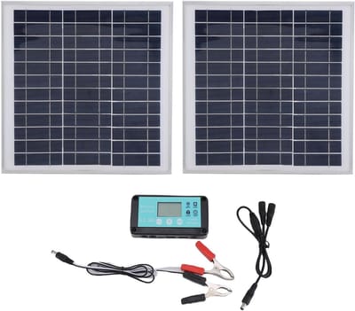 Zonnepaneel Kit - Draagbare Stroom - Energie Opwekken - Hoge Efficiëntie - 200 Watt - Zilver