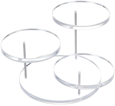 Unyqoos ® Transparante Drie-Lagen Displaystandaard voor Sieraden en Verzamelobjecten