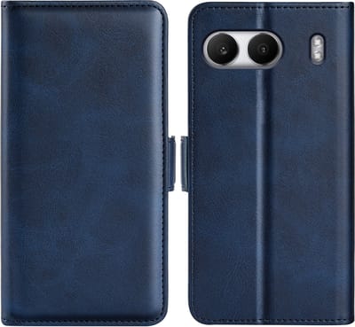 MobyDefend Hoesje - Geschikt voor OnePlus Nord 4 - Luxe Wallet Book Case (Sluiting Zijkant) - Blauw