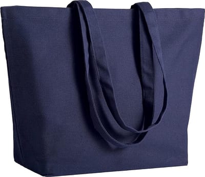 boodschappentas voor dames, katoenen boodschappentas, 280 g, stoffen canvas tas