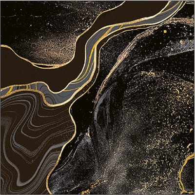 Lunch Servetten Marble black - Ambiente - 33x33 cm