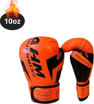 Nivard Bokshandschoenen - Kickboks Handschoenen - Boxing Gloves Set - Vecht Handschoenen - Heren - Dames - Oranje - 10 oz