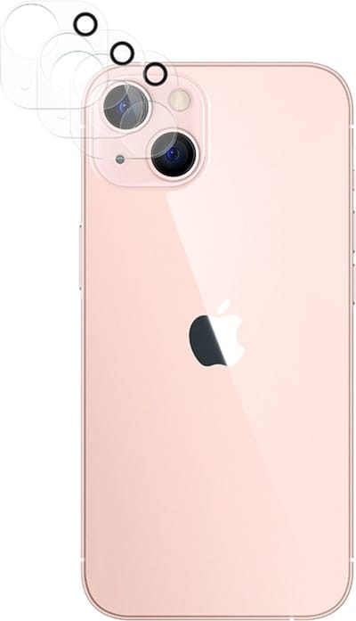 Eko, Lens Protector geschikt voor iPhone 13 Mini - [3 Stuks] Tempered Glass, Transparant